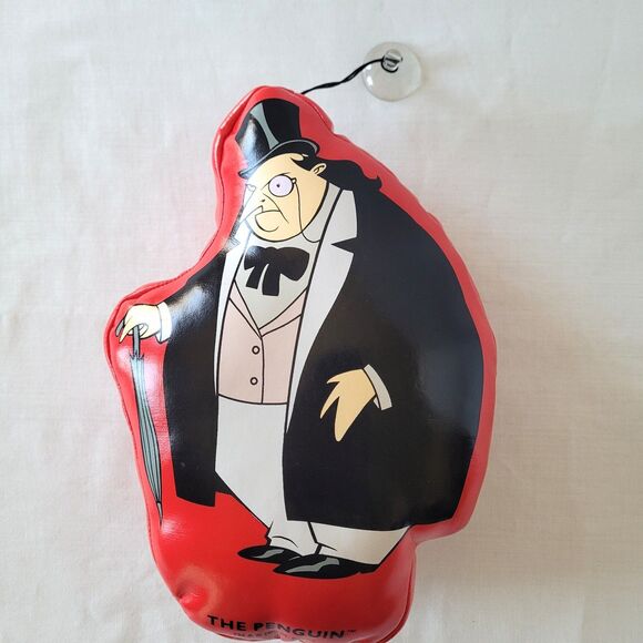 Vintage 1997 The Penguin Carnival Capers Plush Pillow w/ Suction Cup DC Comics - Picture 6 of 10